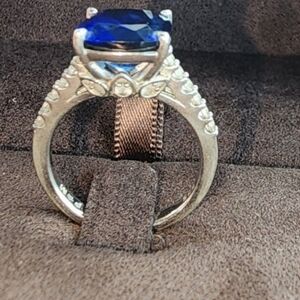 Elegant Silver and Blue sapphire